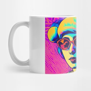 psychedelic girl Mug